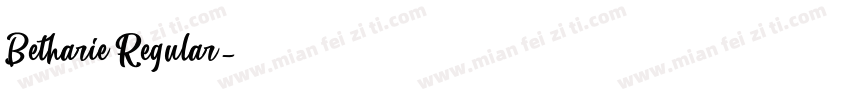 Betharie Regular字体转换